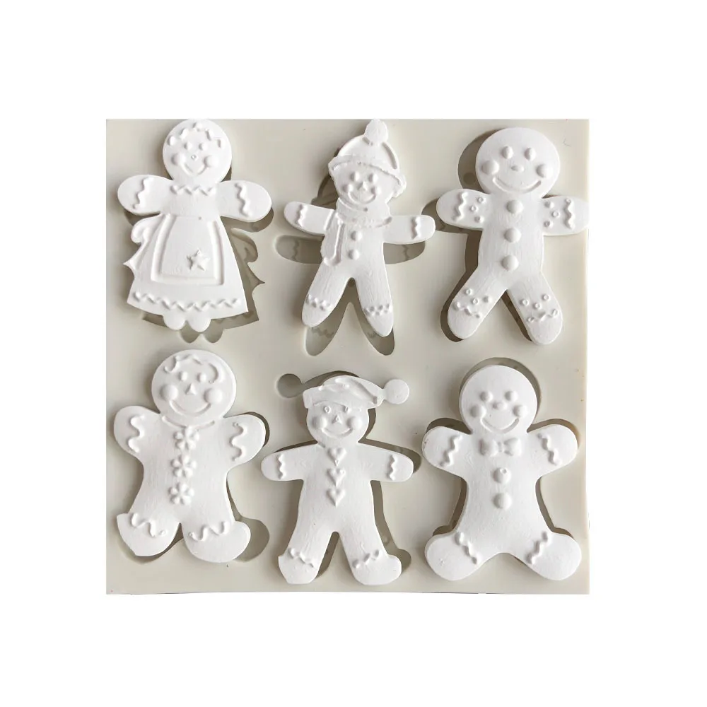 Christmas silicone mold 6 gingerbread Man different snowman shape chocolate molds Cookie mold
Christmas silicone mold 6 gingerbread Man different snowman shape chocolate molds Cookie mold