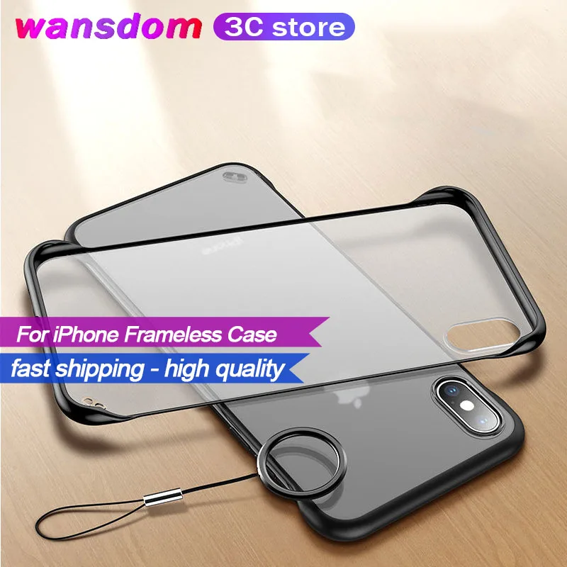 Frameless Case For iPhone X 7 6 6S 8 Plus Transparent Matte Hard Phone Cover For iPhone XS Max XR With Finger Ring Cases
Frameless Case For iPhone X 7 6 6S 8 Plus Transparent Matte Hard Phone Cover For iPhone XS Max XR With Finger Ring Cases