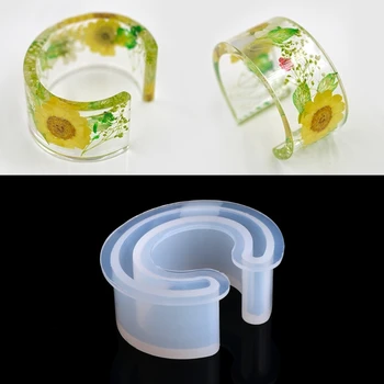 Hot Open Cuff Silicone Mold C Bracelet Bangle Mould Resin Flower DIY Jewelry Making
Hot Open Cuff Silicone Mold C Bracelet Bangle Mould Resin Flower DIY Jewelry Making