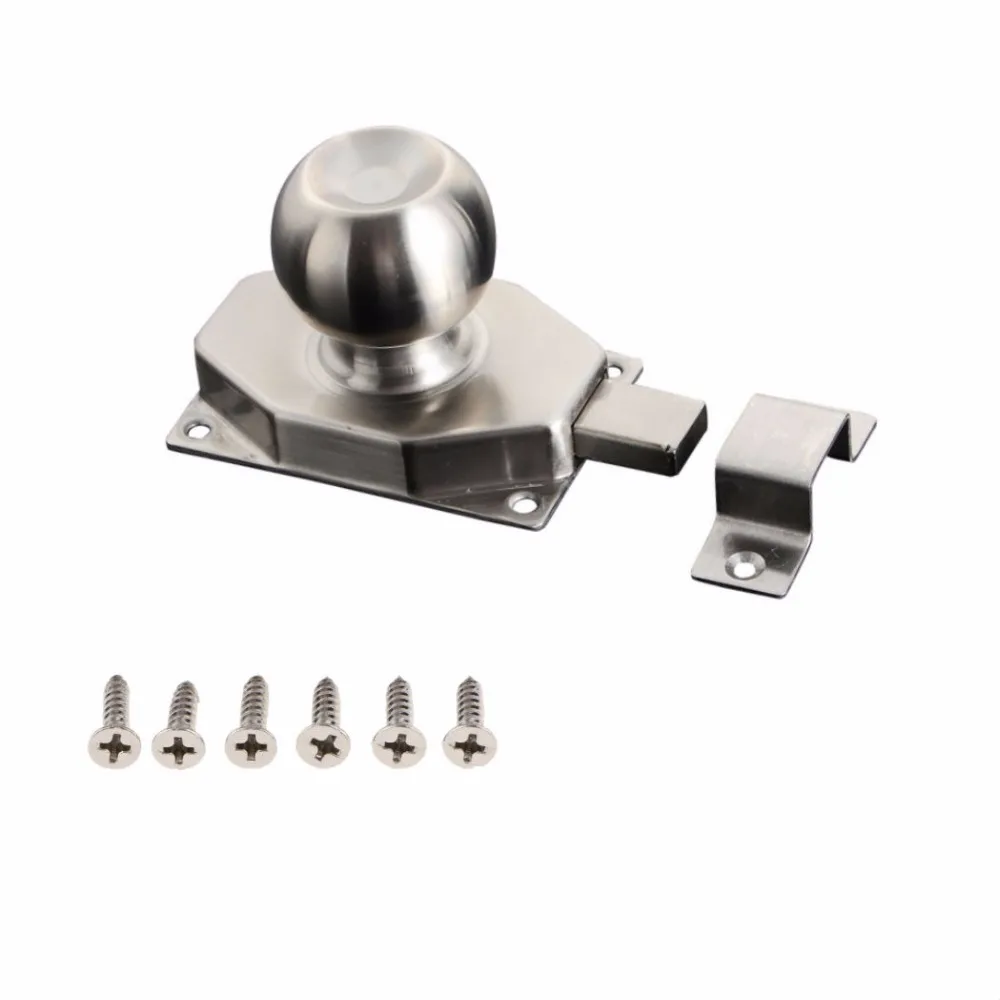 LWZH Sliding Rotate Bolt Latch Lock, Stainless Steel Round Ball Gate Door Lock Solid Security Sliding Dead Latch Lock with Screw
LWZH Sliding Rotate Bolt Latch Lock, Stainless Steel Round Ball Gate Door Lock Solid Security Sliding Dead Latch Lock with Screw