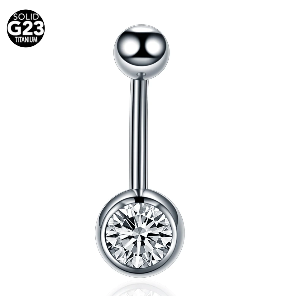 Titanium G23 F136 Belly Button Body Jewelry Bezel Gem Ball Belly Navel Piercing
Titanium G23 F136 Belly Button Body Jewelry Bezel Gem Ball Belly Navel Piercing