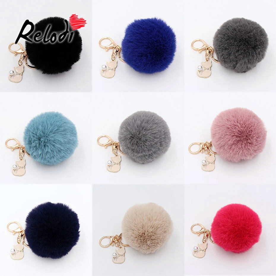 Relodi Cute Cat Imitation Pearls Pendant Plush Keychain Animal Car Pom Pom Key Chain Pompoms Handbag Jewelry for Women SP1446
Relodi Cute Cat Imitation Pearls Pendant Plush Keychain Animal Car Pom Pom Key Chain Pompoms Handbag Jewelry for Women SP1446
