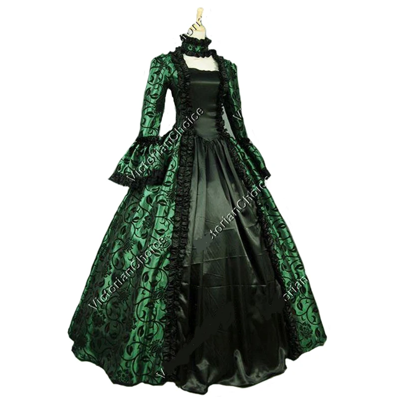 Green Gothic Victorian Rococo Dress Women's Dress Masquerade Party Dresses Cosplay Lace Satin Long Sleeves Poet Long
Green Gothic Victorian Rococo Dress Women's Dress Masquerade Party Dresses Cosplay Lace Satin Long Sleeves Poet Long