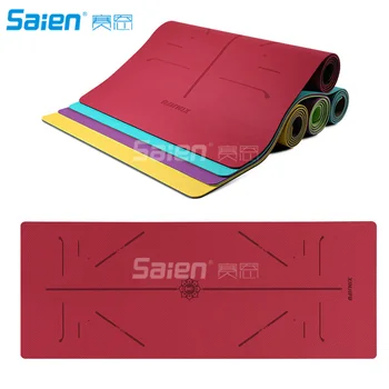 Yoga Mat with Body Alignment Lines Revolutionary Wet-Grip Surface for Hot Yoga Free Carry Bag, 72"X26" Thickness 6mm
Yoga Mat with Body Alignment Lines Revolutionary Wet-Grip Surface for Hot Yoga Free Carry Bag, 72"X26" Thickness 6mm