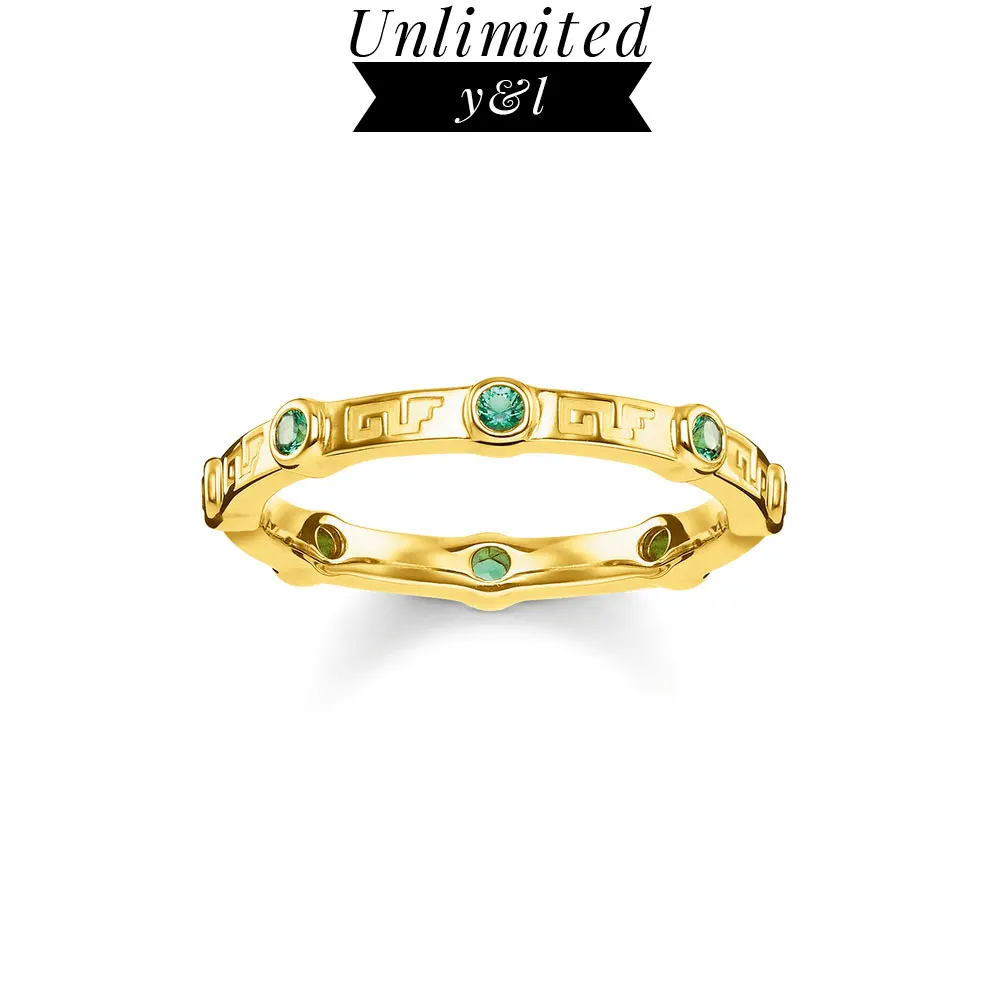 Green Stone Golden Eternity Rings Thomas Style 925 Sterling Silver Glam Fashion Good Jewelry for Women Men 2019 New Arrivals
Green Stone Golden Eternity Rings Thomas Style 925 Sterling Silver Glam Fashion Good Jewelry for Women Men 2019 New Arrivals