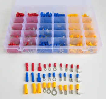 480/720Pcs Insulated Electrical Automotive Wire Connector Assorted Cable Crimp Terminals Kit Spade Ring Fork Bullet Piggy Back
480/720Pcs Insulated Electrical Automotive Wire Connector Assorted Cable Crimp Terminals Kit Spade Ring Fork Bullet Piggy Back