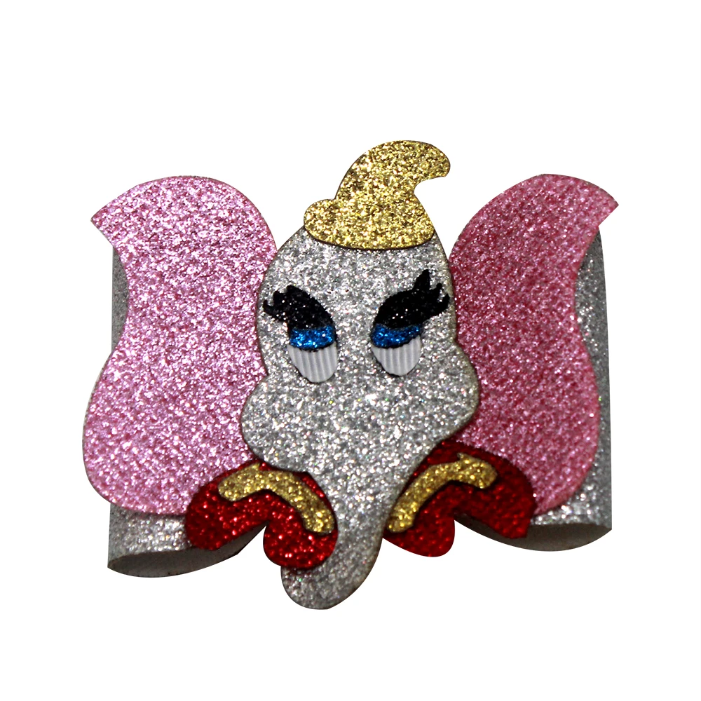 4.5 inch DUMBO Sweet Barrettes Guitar Synthetic Leather embroidery Hair Bow Clips Shining Hair Accessories Princess
4.5 inch DUMBO Sweet Barrettes Guitar Synthetic Leather embroidery Hair Bow Clips Shining Hair Accessories Princess