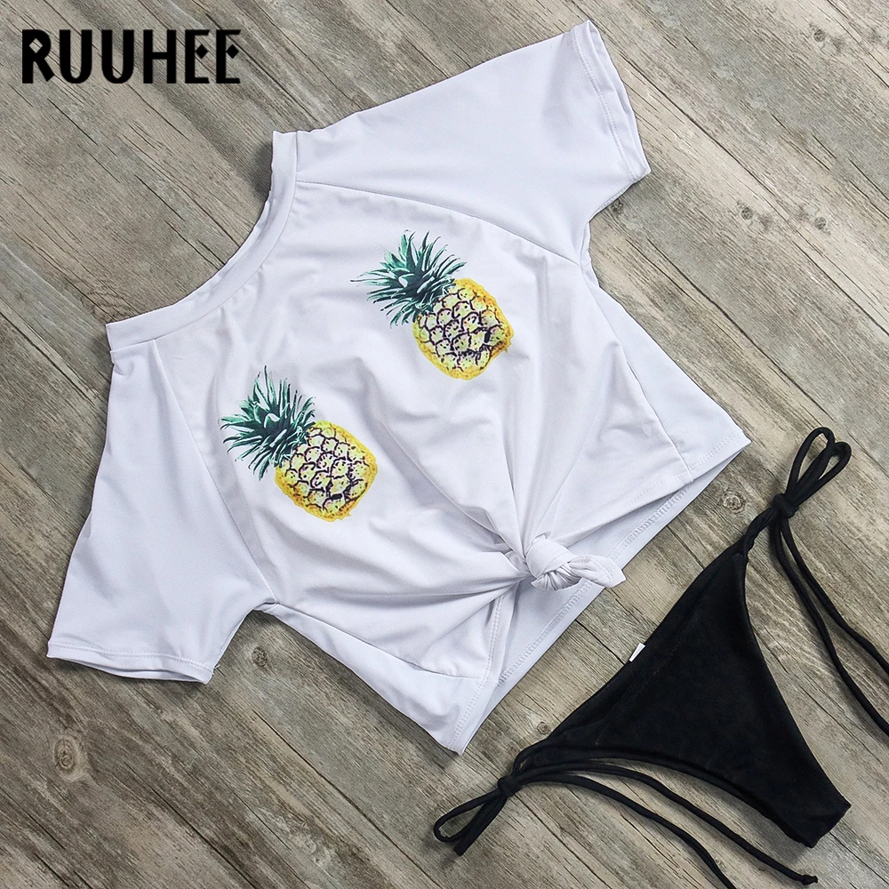 RUUHEE Short Sleeve Bikini Swimwear Women Pineapple Swimsuit Sexy Bikini Set Bathing Suit Thong Swimming Suit Push Up Beachwear
RUUHEE Short Sleeve Bikini Swimwear Women Pineapple Swimsuit Sexy Bikini Set Bathing Suit Thong Swimming Suit Push Up Beachwear