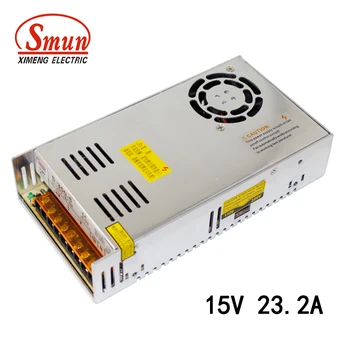 SMUN S-350-15 350W 110VAC/220VAC to 15VDC 23A AC/DC Single Output Switching Power Supply
SMUN S-350-15 350W 110VAC/220VAC to 15VDC 23A AC/DC Single Output Switching Power Supply