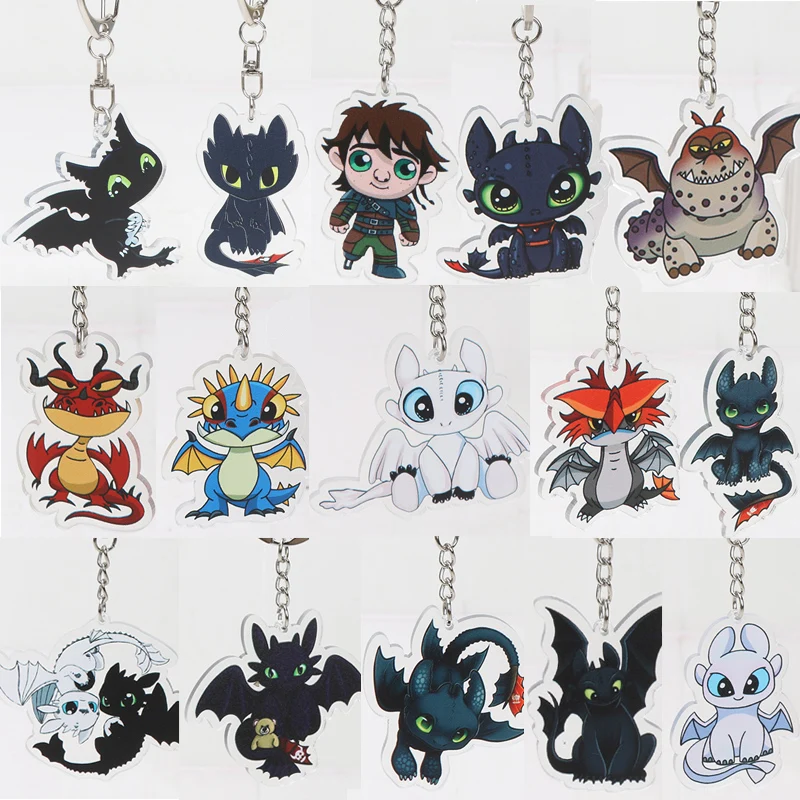 15pcs/lot How to Train Your Dragon Keychain night fury Deadly Nadder Light Fury Hiccup Animal Pendant Keychain Key Holder
15pcs/lot How to Train Your Dragon Keychain night fury Deadly Nadder Light Fury Hiccup Animal Pendant Keychain Key Holder