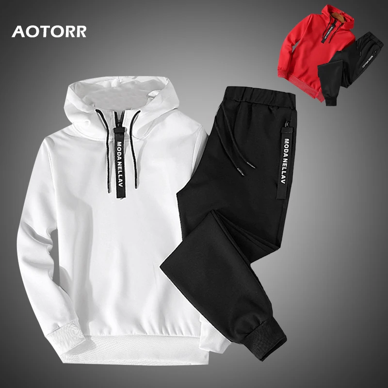Hoodies Fleece Men Set Sportswear Hooded Sweatshirts+Sweatpants Printed Men's Streetwear Tracksuit 2 Items 2019 Spring Autumn
Hoodies Fleece Men Set Sportswear Hooded Sweatshirts+Sweatpants Printed Men's Streetwear Tracksuit 2 Items 2019 Spring Autumn