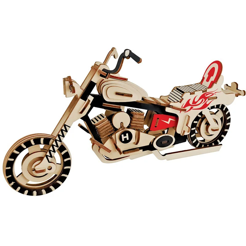 DIY 3D Wooden Puzzle Motorcycle HD I Laser Cutting Model Building Kits Jigsaw Model Toys for Adults Boys with 89 Pcs
DIY 3D Wooden Puzzle Motorcycle HD I Laser Cutting Model Building Kits Jigsaw Model Toys for Adults Boys with 89 Pcs