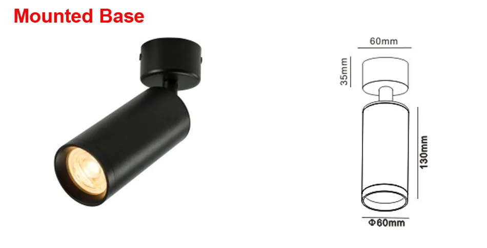DL-105X BLACK Surface Mounted Light