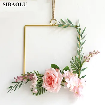 Creative Girls Room Decoration Flower Wreath Gold Metal Hanging Decoration Gift Weddding Home Wall Decoration Pendants Ornament
Creative Girls Room Decoration Flower Wreath Gold Metal Hanging Decoration Gift Weddding Home Wall Decoration Pendants Ornament