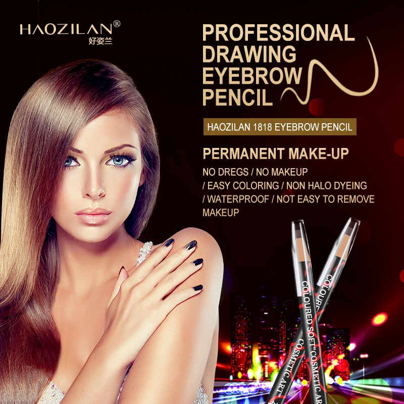 HAOZILAN 5 color Beautiful Professional Makeup Eyebrow Enhancer Waterproof Eyebrow Pencil Pro Waterproof Eye Brow Pen Beauty
HAOZILAN 5 color Beautiful Professional Makeup Eyebrow Enhancer Waterproof Eyebrow Pencil Pro Waterproof Eye Brow Pen Beauty