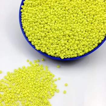 16g 1000pcs 2mm 12/0 Yellow Neon Color Opaque Round Loose Spacer Beads Cezch Glass Seed Beads Handmade Jewelry DIY Garment Bead
16g 1000pcs 2mm 12/0 Yellow Neon Color Opaque Round Loose Spacer Beads Cezch Glass Seed Beads Handmade Jewelry DIY Garment Bead