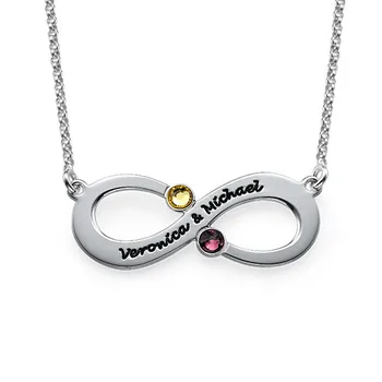 Senfai Custom Name Infinity Pendant Necklace Birthstones and Names Birthday Gift for Girlfriend Women Jewelry
Senfai Custom Name Infinity Pendant Necklace Birthstones and Names Birthday Gift for Girlfriend Women Jewelry