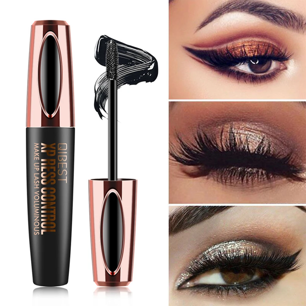 

New 4D Silk Fiber Lash Mascara Waterproof Rimel 3d Mascara for Eyelash Extension Black Thick Lengthening EyeLash Cosmetics TSLM2