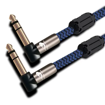 Audio Cable Stereo Angle 6.35mm to 6.35mm Male Jack Shielded For Micphone Electric Guitar Mixer Mixing Console Dual TRS Balance
Audio Cable Stereo Angle 6.35mm to 6.35mm Male Jack Shielded For Micphone Electric Guitar Mixer Mixing Console Dual TRS Balance