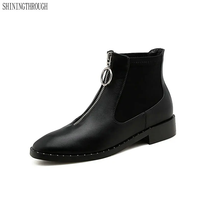 New 3cm square heels women boots zipper rouned toe black red ladies western boots casual shoes woman large size 43
New 3cm square heels women boots zipper rouned toe black red ladies western boots casual shoes woman large size 43