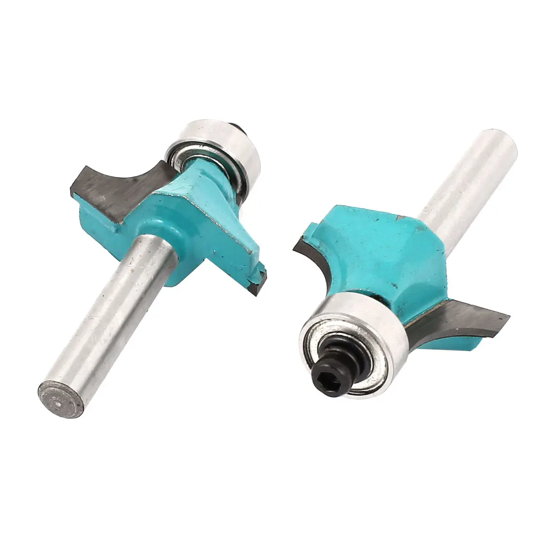UXCELL 2 Pcs End Bearing Corner Rounding Over Router Bit Tool 1/4" X 5/8" For Carpenter