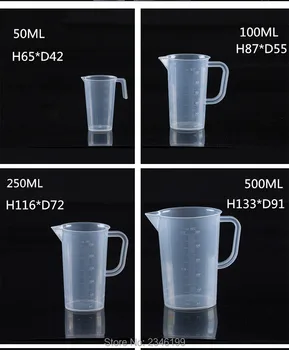 20PCS 50ML Clear Plastic Beaker Thickening Measuring Cup With Handle Accurate Scale For School Lab Kitchen Coffee Shop
20PCS 50ML Clear Plastic Beaker Thickening Measuring Cup With Handle Accurate Scale For School Lab Kitchen Coffee Shop
