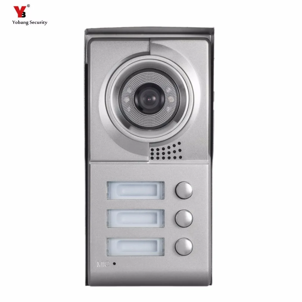 Yobang охранная 3 кнопочная дверная камера для единиц квартирного видеодомофона