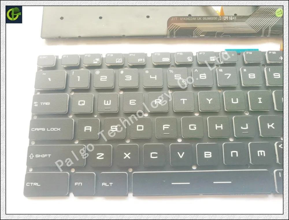 НОВЫЙ Английский с украшением в виде кристаллов RGB подсветкой белая клавиатура