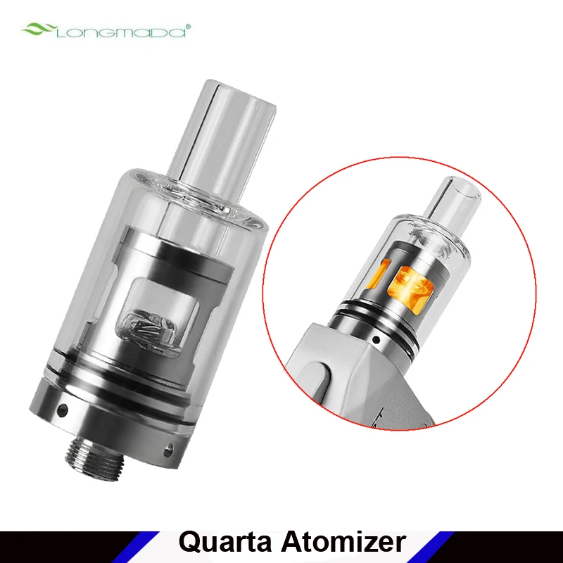 Оригинальный атомайзер Longmada Glowcore Quarta электронная сигарета бак 510 вапорайзер с