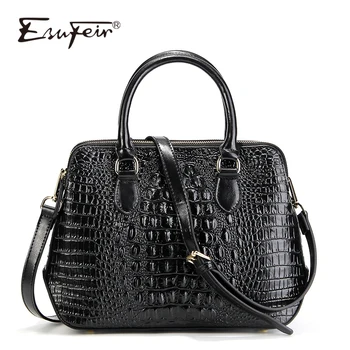 ESUFEIR Genuine Leather Women Handbag Famous Brand Shoulder Bag Crocodile Pattern Leather Luxury Women Bags Designer Casual Tote
ESUFEIR Genuine Leather Women Handbag Famous Brand Shoulder Bag Crocodile Pattern Leather Luxury Women Bags Designer Casual Tote