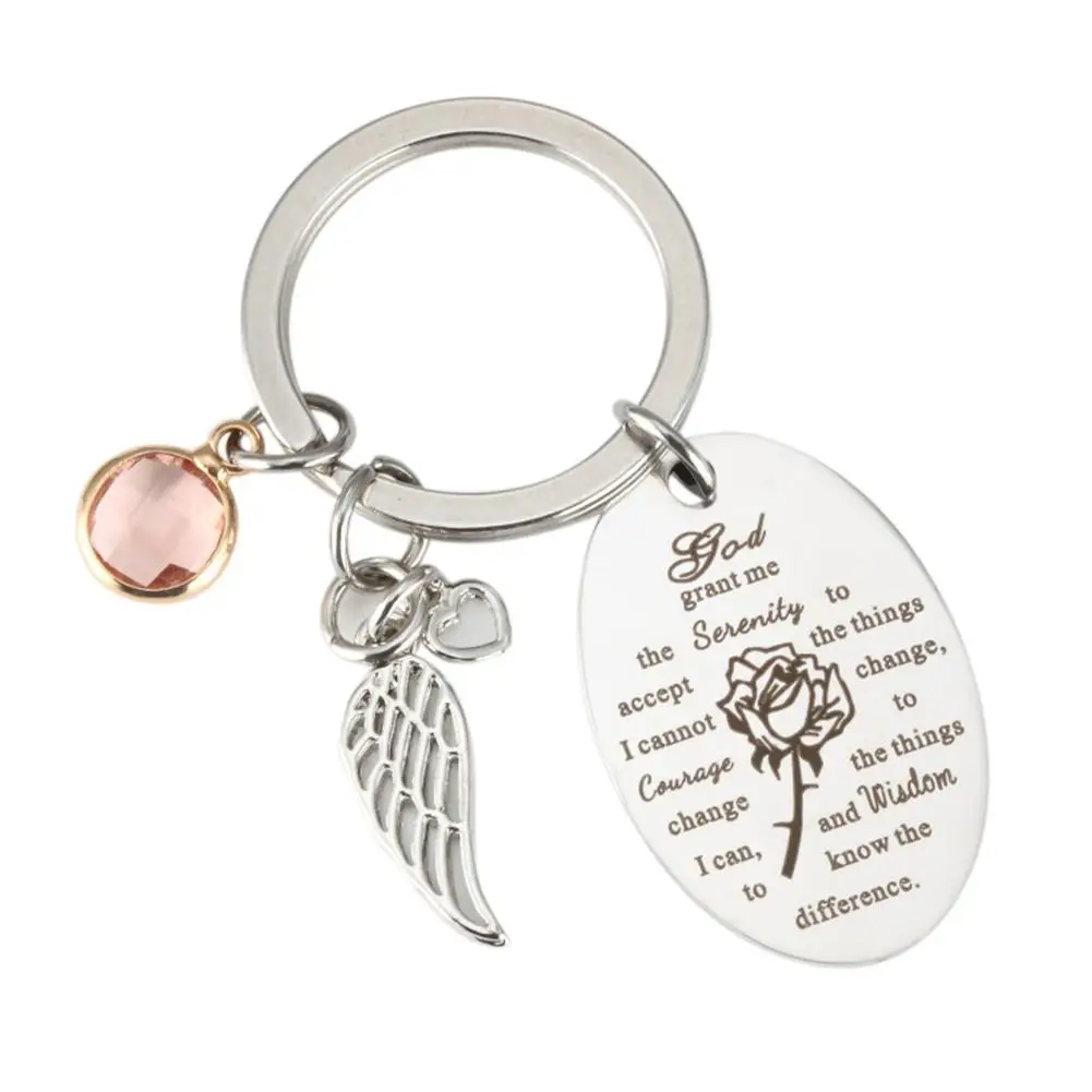 Stainless Steel God grant me the serenity to accept letters Engraved Charm Keychains Key Ring Christian Party Favors Gifts
Stainless Steel God grant me the serenity to accept letters Engraved Charm Keychains Key Ring Christian Party Favors Gifts