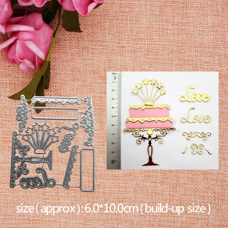 Metal Cutting Dies Cut Birthday Cake wedding cake punch scrapbook Paper Craft card album knife mold art cutter emboss stencils
Metal Cutting Dies Cut Birthday Cake wedding cake punch scrapbook Paper Craft card album knife mold art cutter emboss stencils