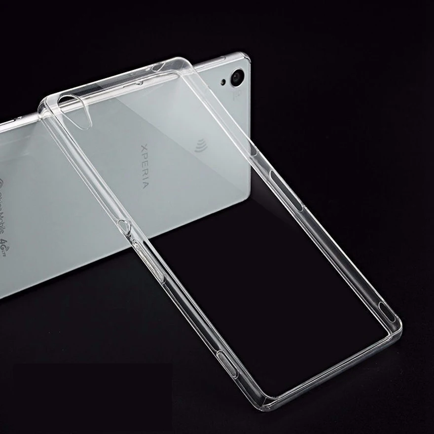 

Soft Silicone TPU phone case For Sony Xperia Z1 Z2 Z3 Z4 Z5 L1 L2 simple Transparent cover kryt housse tok husa etui caso fundas