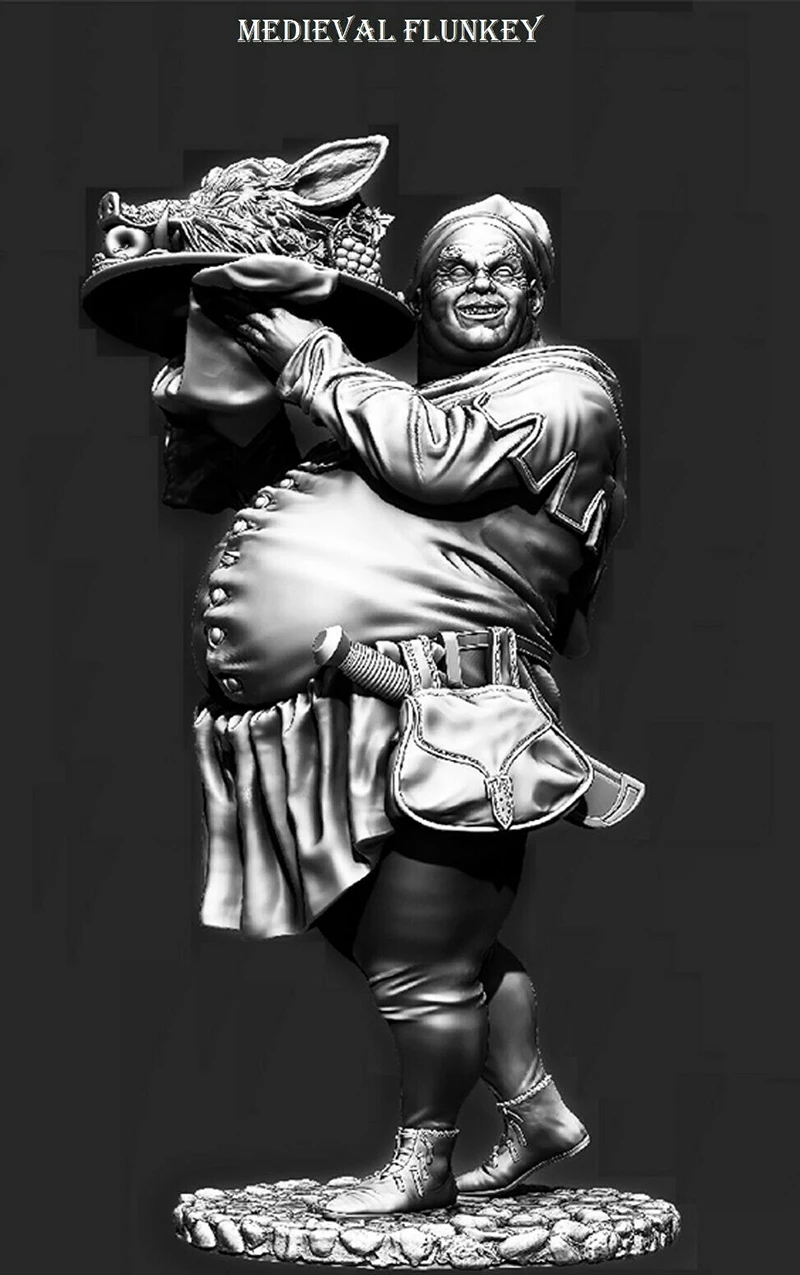 Unassambled 1/24 75MM ancient Medieval Flunkey man stand Toy 75MM Historical Resin kit miniature model Unpainted
Unassambled 1/24 75MM ancient Medieval Flunkey man stand Toy 75MM Historical Resin kit miniature model Unpainted