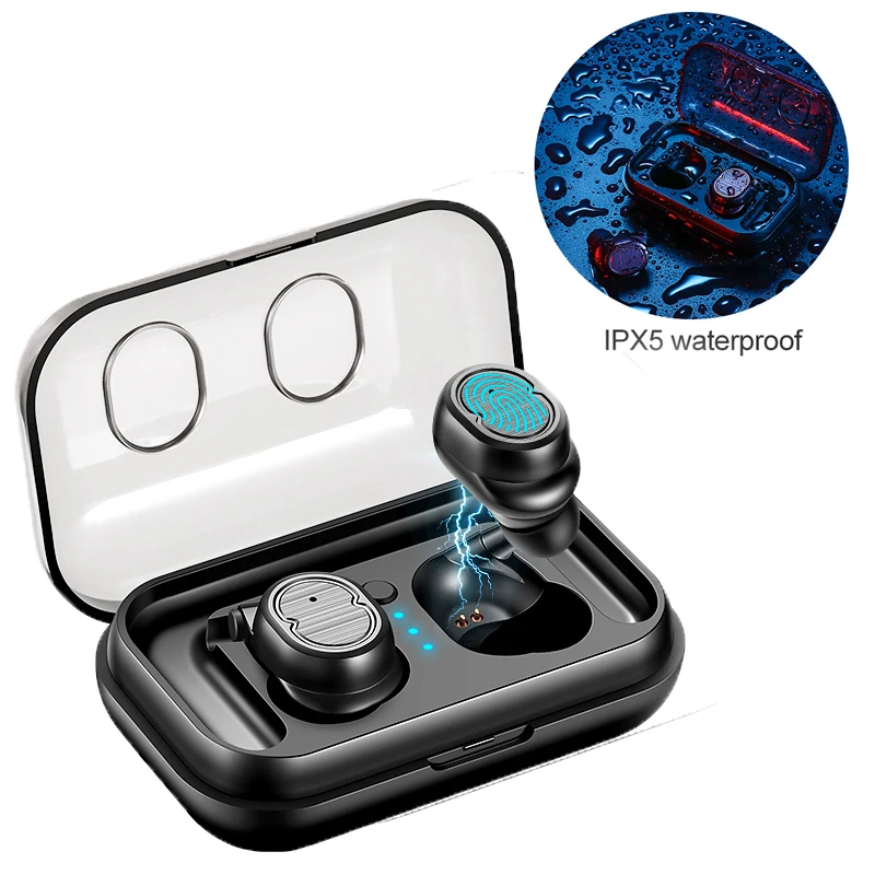 Wireless Headphone Bluetooth 5.0 Earphone Touch Control True Earbuds Mini Waterproof Earphones with Charging Box for Smartphone
Wireless Headphone Bluetooth 5.0 Earphone Touch Control True Earbuds Mini Waterproof Earphones with Charging Box for Smartphone