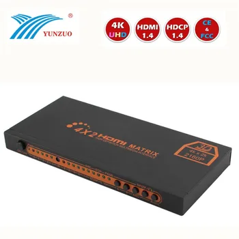 4K*2K 3D 1080P V1.4 HDMI Matrix 4x2 with Remote Control 4 In 2 out HDMI Switch Switcher Splitter for XBOX DVD PS3 PS4 Projector
4K*2K 3D 1080P V1.4 HDMI Matrix 4x2 with Remote Control 4 In 2 out HDMI Switch Switcher Splitter for XBOX DVD PS3 PS4 Projector
