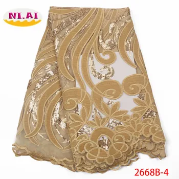 Gold Nigerian Velvet Lace Fabric French Tulle Lace Fabric 2019 High Quality African Lace Wedding Fabric For Dress XY2668B-4
Gold Nigerian Velvet Lace Fabric French Tulle Lace Fabric 2019 High Quality African Lace Wedding Fabric For Dress XY2668B-4