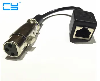 XLR 3P FEMALE to RJ45 female cable audio microphone cable
XLR 3P FEMALE to RJ45 female cable audio microphone cable