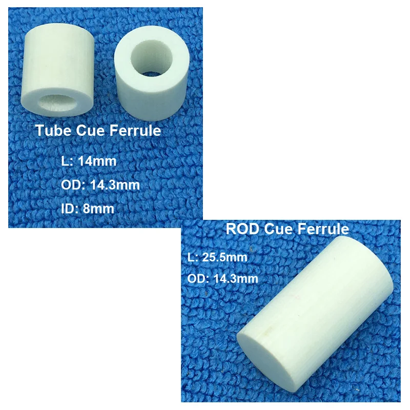 Single 1pc Ivorine original BK3 cue ferrules White Billiard Pool ROD solid core/Tube 14.3mm cue ferrules Billiard accessories
Single 1pc Ivorine original BK3 cue ferrules White Billiard Pool ROD solid core/Tube 14.3mm cue ferrules Billiard accessories