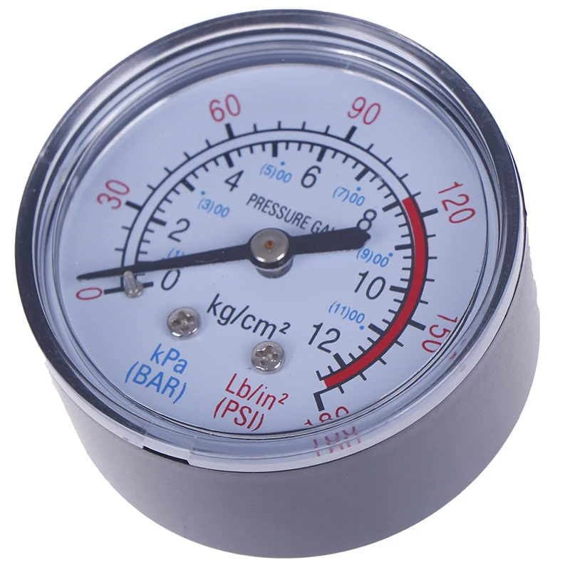 New Plastic Shell Bar Air Pressure Gauge 13mm 1/4 Bsp Thread 0 ~ 180 PSI 0 ~ 12Bar Double Scale For Air Compressor
New Plastic Shell Bar Air Pressure Gauge 13mm 1/4 Bsp Thread 0 ~ 180 PSI 0 ~ 12Bar Double Scale For Air Compressor