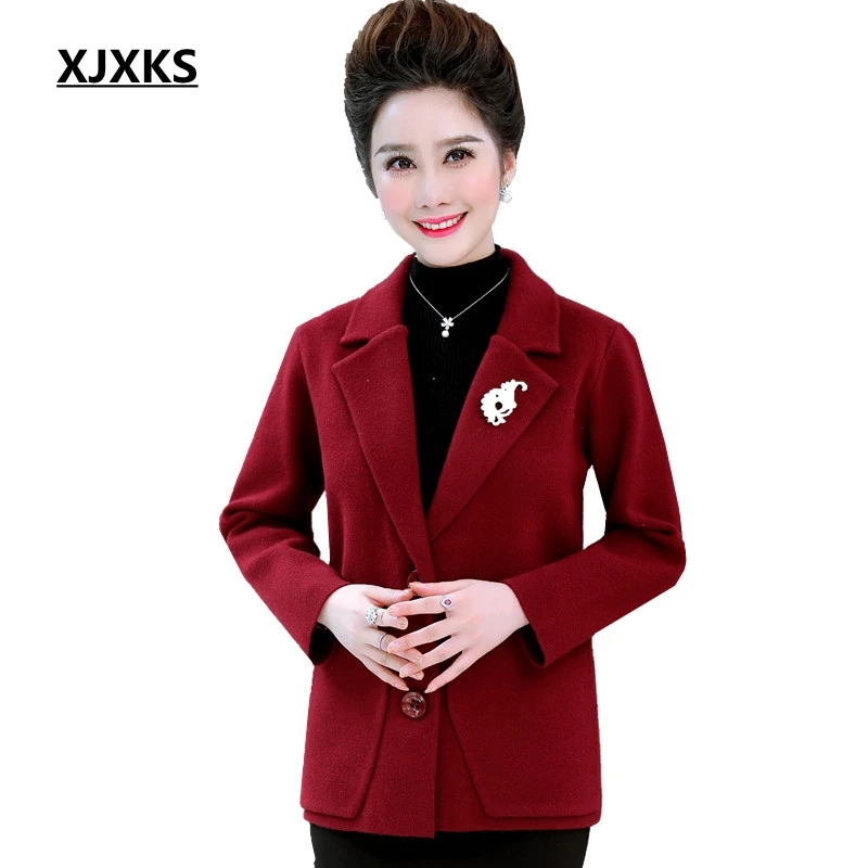 XJXKS Women Coat Autumn And Winter Long Sleeve Turn-down Collar Plus Size Coat Fall 2019 Women Jacket Elegant Coat Woman Fashion
XJXKS Women Coat Autumn And Winter Long Sleeve Turn-down Collar Plus Size Coat Fall 2019 Women Jacket Elegant Coat Woman Fashion