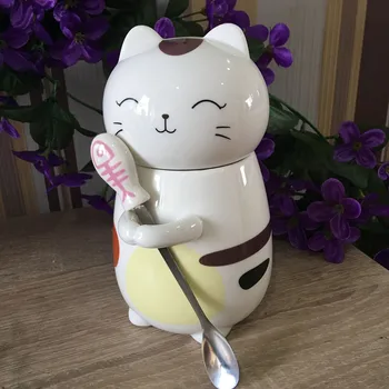 Nice Cartoon Coffee Cup, 400 Ml Breakfast Personality Ceramic Cat Cup With Spoon Tea Juice Milk Office Milk Cup WSHYUFEI
Nice Cartoon Coffee Cup, 400 Ml Breakfast Personality Ceramic Cat Cup With Spoon Tea Juice Milk Office Milk Cup WSHYUFEI