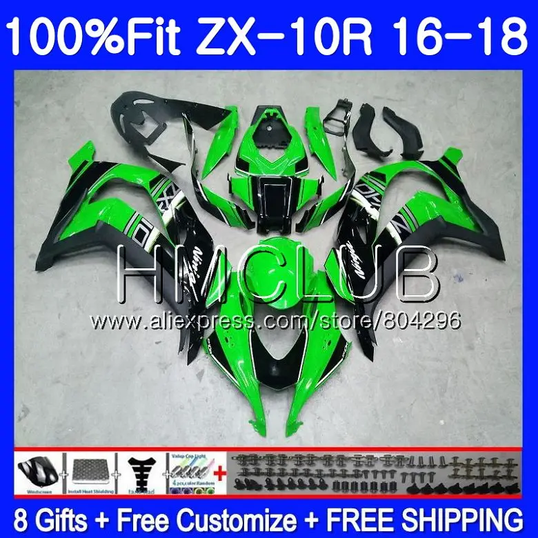 Injection For KAWASAKI NINJA ZX 10 R ZX10R 16 17 18 42HM.1 ZX 10R Stock green ZX1000 ZX 1000 ZX-10R 2016 2017 2018 Fairing kit
Injection For KAWASAKI NINJA ZX 10 R ZX10R 16 17 18 42HM.1 ZX 10R Stock green ZX1000 ZX 1000 ZX-10R 2016 2017 2018 Fairing kit