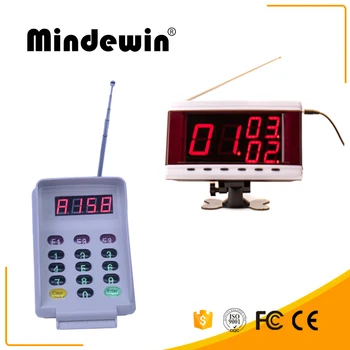 MIndewin 2017 Restaurant Wireless Calling System Smart New Keyboard And Waterproof Multi-function LED Electronic Number Display
MIndewin 2017 Restaurant Wireless Calling System Smart New Keyboard And Waterproof Multi-function LED Electronic Number Display
