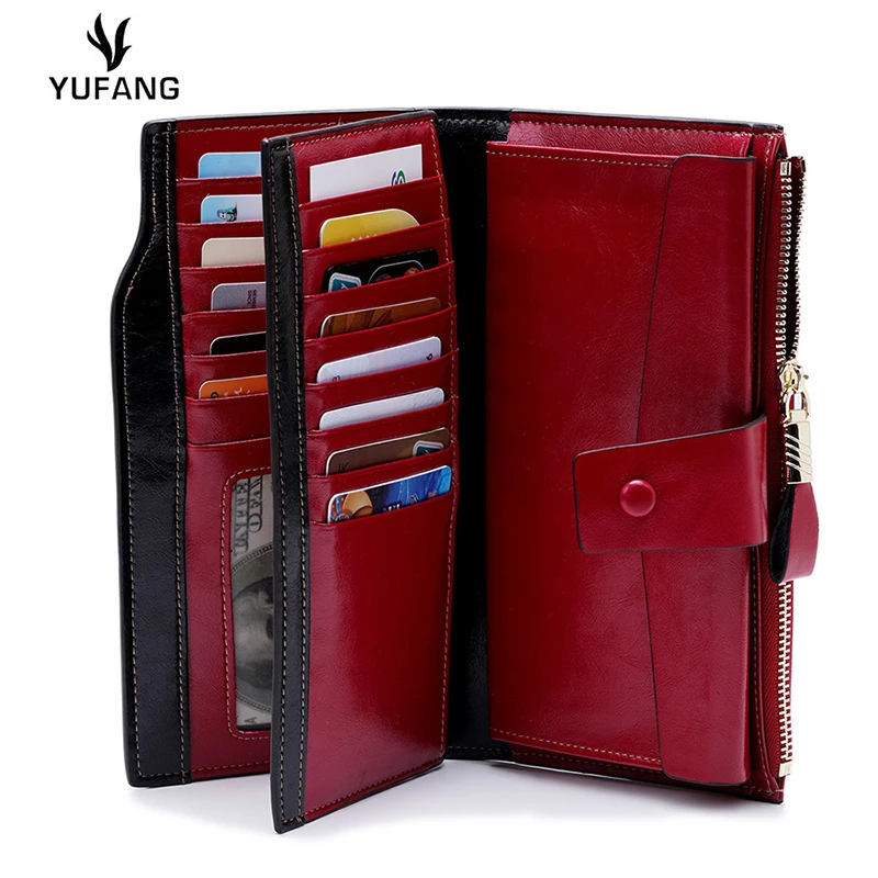 YUFANG First Layer Cowhide Female Wallets Zipper Genuine Leather Long Design Lovers Women Wallets Mobile phone clutches bag
YUFANG First Layer Cowhide Female Wallets Zipper Genuine Leather Long Design Lovers Women Wallets Mobile phone clutches bag