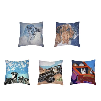 Naughty Dog Pattern Cushion Cover Polyester Peach Shih Tzu Cocker Dog Cat Print Pillowcase Office Home Sofa Bedroom Bed Decorate
Naughty Dog Pattern Cushion Cover Polyester Peach Shih Tzu Cocker Dog Cat Print Pillowcase Office Home Sofa Bedroom Bed Decorate
