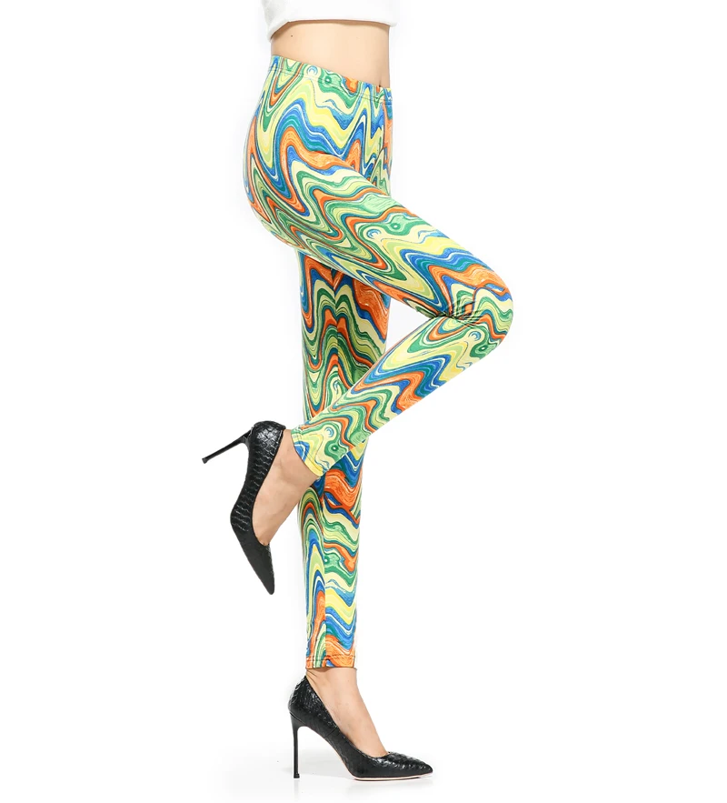 Rylanguage New Female Sexy Wave Prints Leggings Skinny Irregular Partterned Fitness leggins for Women
Rylanguage New Female Sexy Wave Prints Leggings Skinny Irregular Partterned Fitness leggins for Women