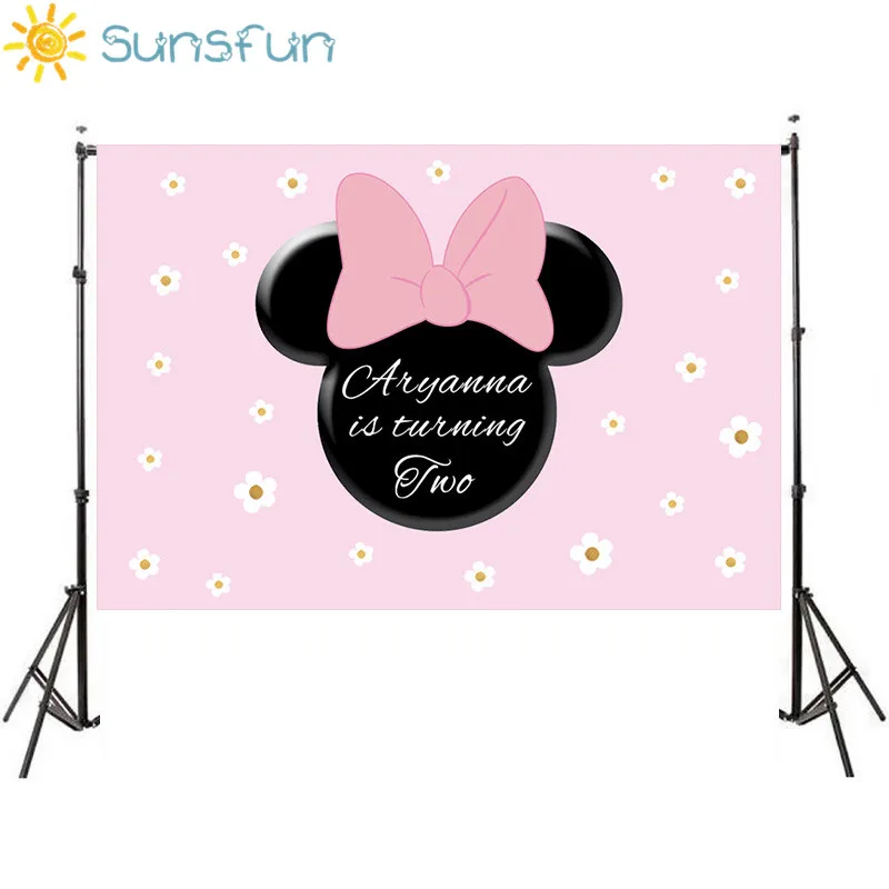 Sunsfun Girls Pink Minnie Backdrop White Flower Baby Shower 1st Birthday Party Backgrounds For Kids
Sunsfun Girls Pink Minnie Backdrop White Flower Baby Shower 1st Birthday Party Backgrounds For Kids