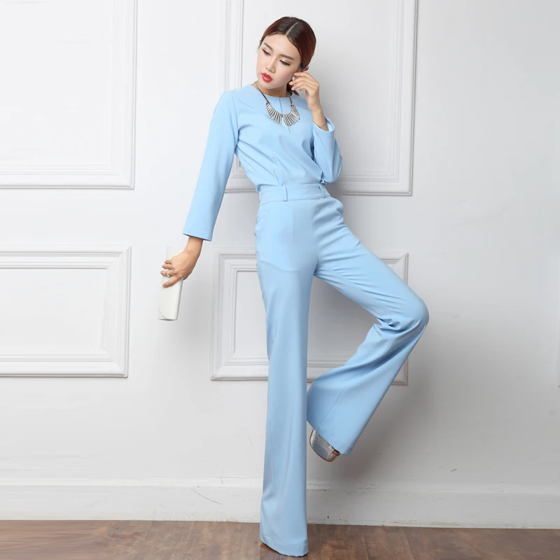 2018 Spring Office Lady Women One Piece Outfits Jumpsuits Long Sleeve Loose Wide Leg Pants Sexy Bule Yellow Rompers Playsuit
2018 Spring Office Lady Women One Piece Outfits Jumpsuits Long Sleeve Loose Wide Leg Pants Sexy Bule Yellow Rompers Playsuit