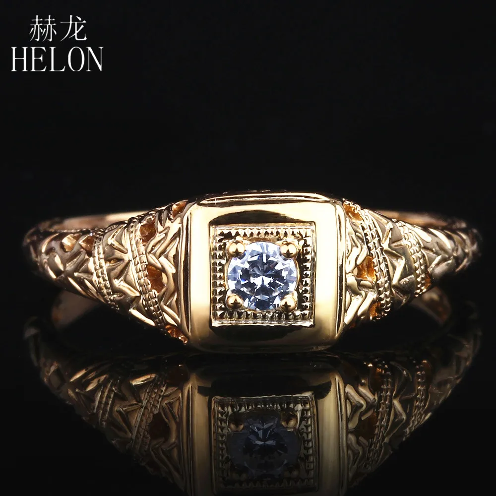 Твердое кольцо HELON Moissanites, 14 к, желтое золото, Круглый 0,1ct VVS/F-G, обручальное кольцо
Твердое кольцо HELON Moissanites, 14 к, желтое золото, Круглый 0,1ct VVS/F-G, обручальное кольцо
